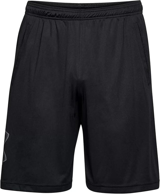 New Under Armour Men’s UA Tech Graphic Shorts, Large (Black/Graphite) - Kidsy