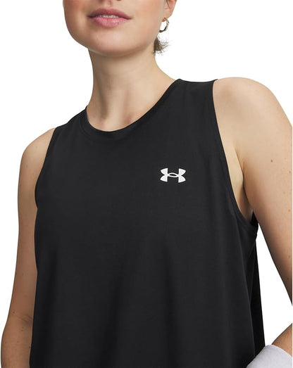 New Under Armour Women’s Tech Tank Top Large (Black/White) - Kidsy