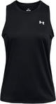 New Under Armour Women’s Tech Tank Top Large (Black/White) - Kidsy