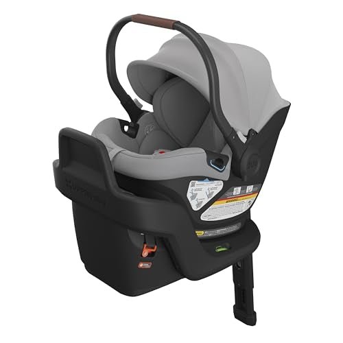 New UPPAbaby Aria Lightweight Infant Car Seat (Anthony Grey/Chestnut) - Kidsy
