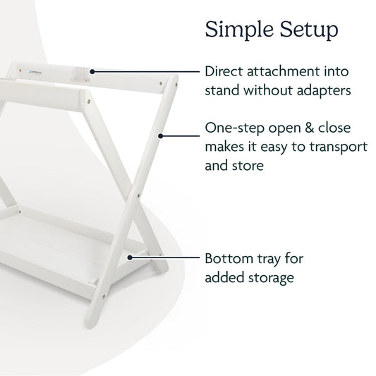 New UPPAbaby Bassinet Stand V2 (White) - Kidsy