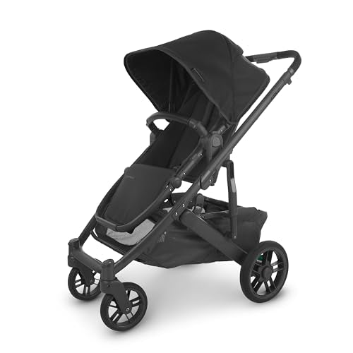 New UPPAbaby Cruz V2 Stroller (Charcoal/Carbon Frame/Black Leather) - Kidsy