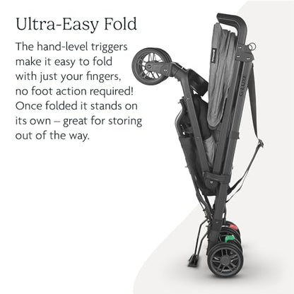 New UPPAbaby G - Luxe Umbrella Stroller Greyson (Charcoal Mélange/Carbon Frame) - Kidsy