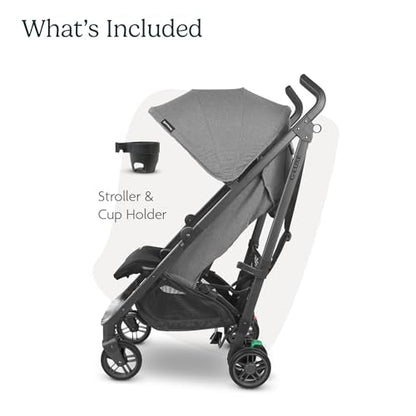 New UPPAbaby G - Luxe Umbrella Stroller Greyson (Charcoal Mélange/Carbon Frame) - Kidsy