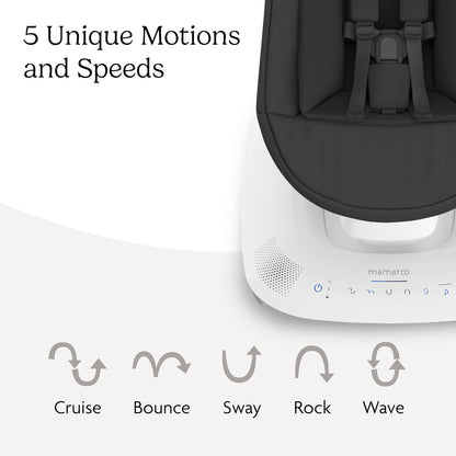 New UPPAbaby Mamaroo Smart Swing - Jake (Charcoal Mélange) - Kidsy