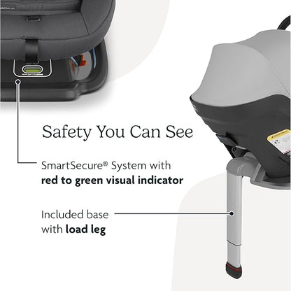 New UPPAbaby Mesa Max Infant Car Seat with Base (Gregory Blue Mélange) - Kidsy