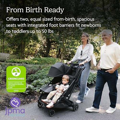 New UPPAbaby Minu Duo Double Stroller (Greyson) - Kidsy