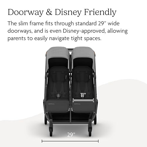 New UPPAbaby Minu Duo Double Stroller (Greyson) - Kidsy