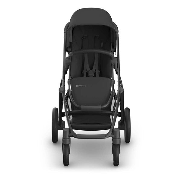 New UPPAbaby Vista V3 Stroller Jake (Charcoal/Carbon Frame/Black Leather) - Kidsy