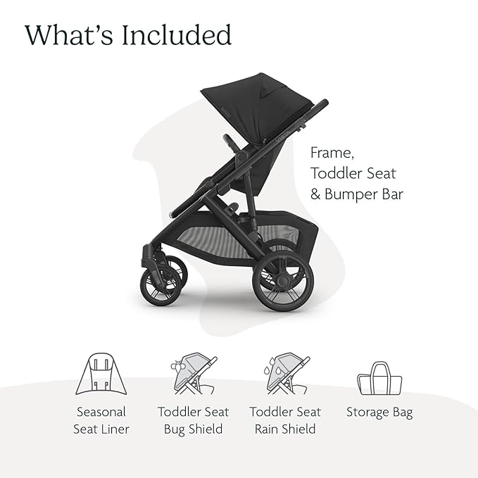 New UPPAbaby Vista V3 Stroller Jake (Charcoal/Carbon Frame/Black Leather) - Kidsy