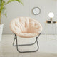 New Urban Shop Large Microsuede Saucer Chair Blush 30 - Kidsy