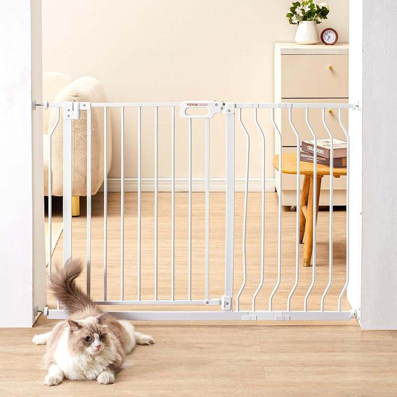 New VEVOR Extra Wide Baby Gate 29.5–46" (White) - Kidsy