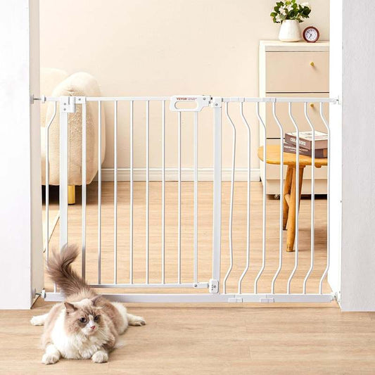 New VEVOR Extra Wide Baby Gate 29.5–46" (White) - Kidsy