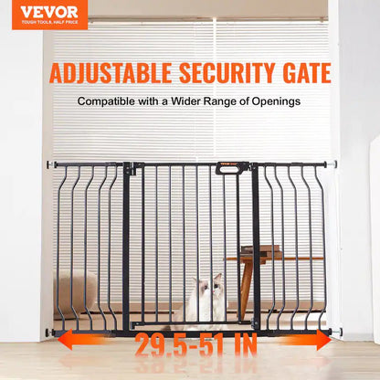 New VEVOR Extra Wide Walk-Through Baby & Pet Gate, 29.5-51 in (30" High) - Kidsy