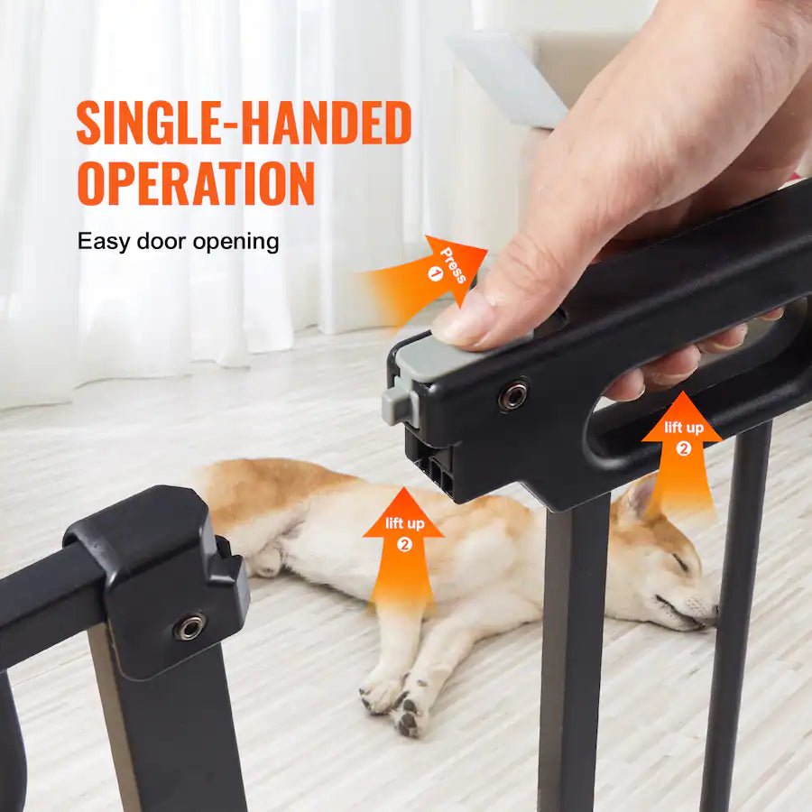 New VEVOR Extra Wide Walk-Through Baby & Pet Gate, 29.5-51 in (30" High) - Kidsy
