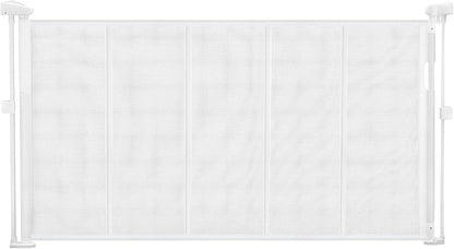New VEVOR Retractable Baby Gate, 34 inch Tall, Extends up to 55 inch Wide (White) - Kidsy