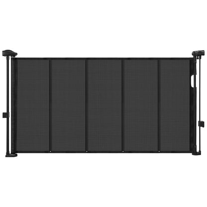 New VEVOR Retractable Baby Gate (55"W x 34"H, Black) - Kidsy