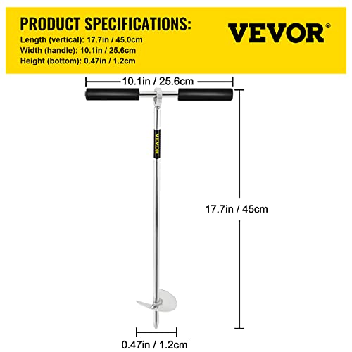 New VEVOR Sand Anchor 18" Length Auger to The Beach and Sandbar/Sand Spike Boat Anchor Pole Galvanized Carbon Steel Slide Anchor Shore Spike, Self - Hammering Beach Spike Anchor - Kidsy