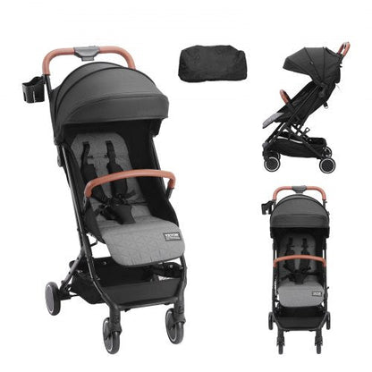New VEVOR Standart Baby Infant Stroller (Black) - Kidsy