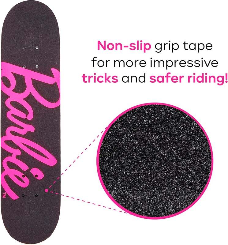 New Voyager Cruiser Skateboard with Graphic Grip Tape (Barbie) - Kidsy