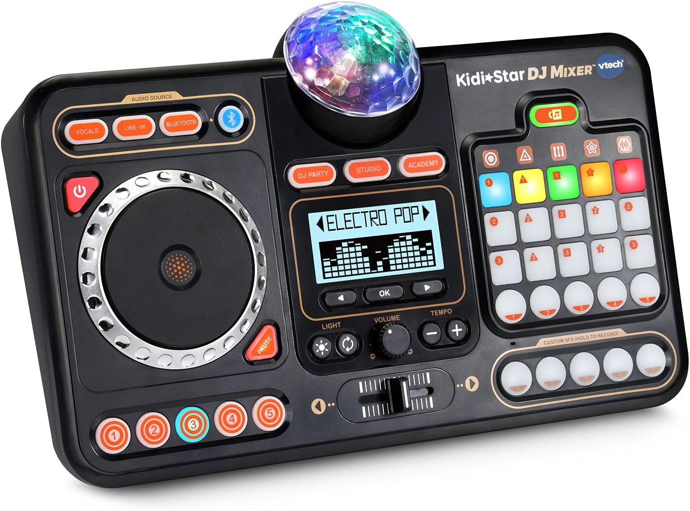 New VTech Kidi Star DJ Mixer Toy (Black) - Kidsy