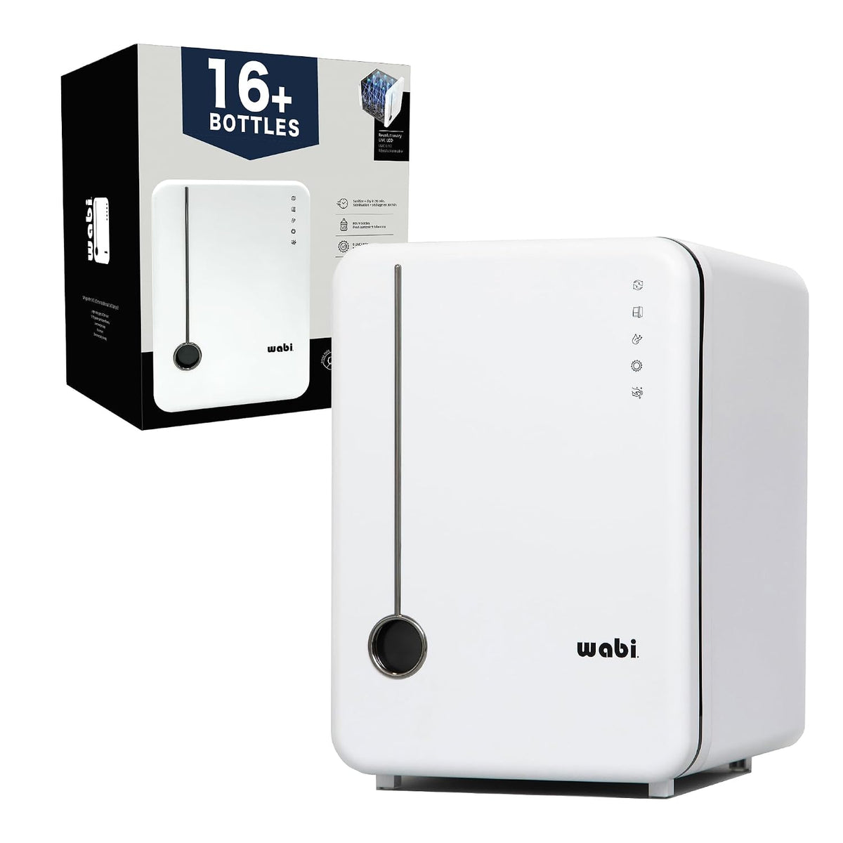 New Wabi UVC LED Sanitizer & Dryer Ultra (White + Gunmetal Trim) - Kidsy
