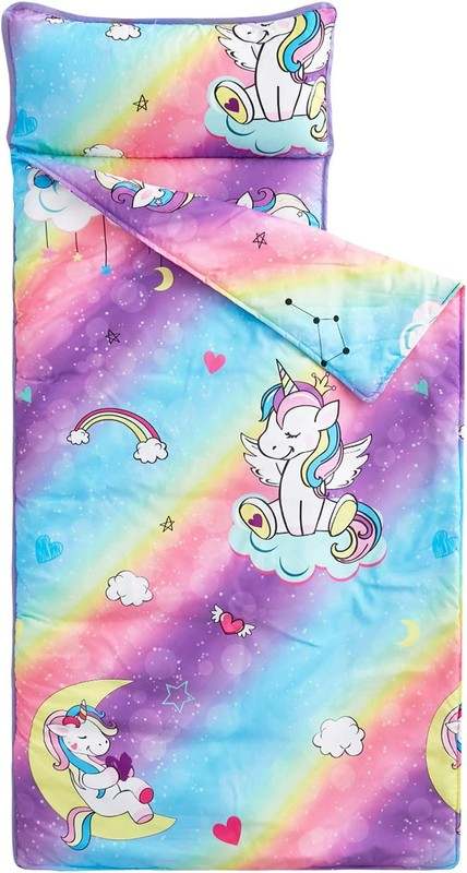 New Wake In Cloud Toddler Nap Mat - Extra Long (Unicorn Star) - Kidsy
