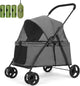 New Wedyvko 20% Larger Capacity Dog Stroller for Medium/Small Pets w/Dog Poop Bags & Dispenser (Grey) - Kidsy
