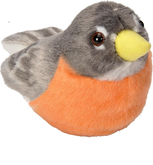 New Wild Republic Audubon American Robin Plush with Authentic Sound - Kidsy