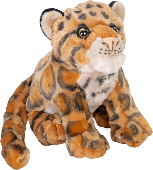 New Wild Republic Clouded Leopard Plush 12 - Inch - Kidsy