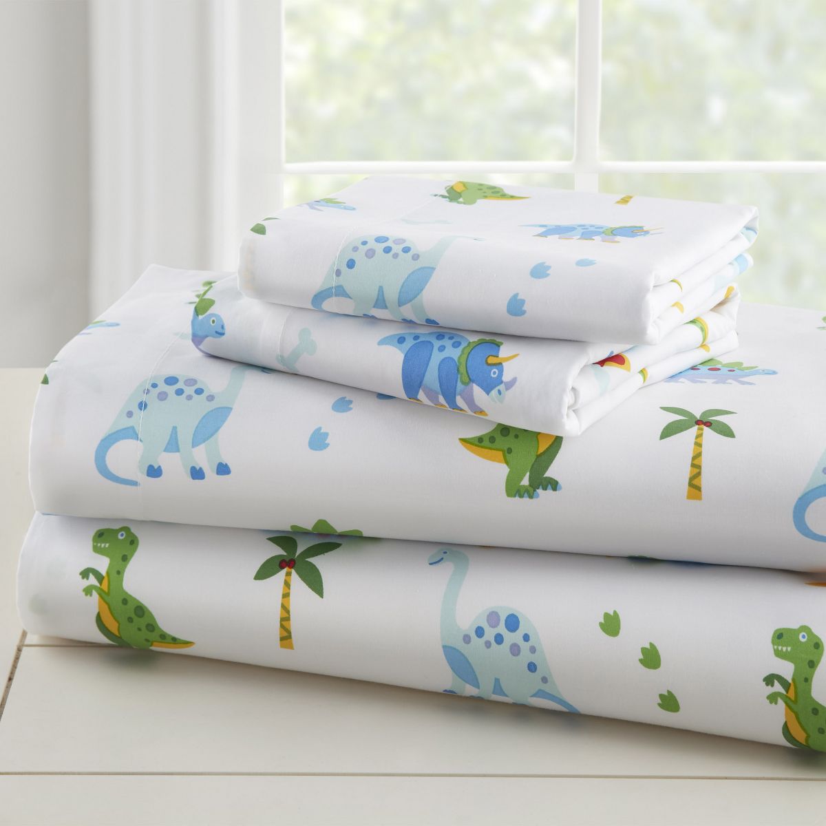 New Wildkin Kids Dinosaur Land 5 pc Cotton Bed in a Bag (Twin) - Kidsy