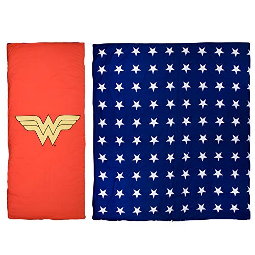 New Wildkin Kids Sleeping Bags (66 x 1.5 x 30 Inch, Wonder Woman) - Kidsy