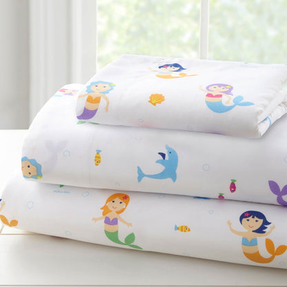 New Wildkin Olive Kids Toddler Sheet Set (Mermaids, Crib Size) - Kidsy