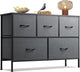 New WLIVE Dresser for Bedroom with 5 Drawers (Dark Gray) - Kidsy