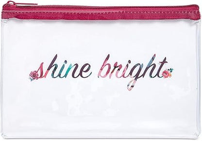 New Women's Floral Zip Pouch Cosmetic Make - Up Bag 2 Pc Set - Kidsy