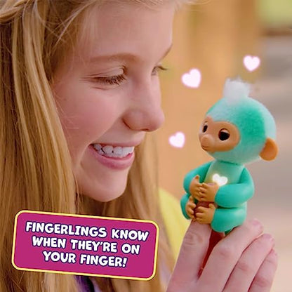 New WowWee Fingerlings Interactive Baby Monkey Charli (Purple, 2023 Edition) - Kidsy
