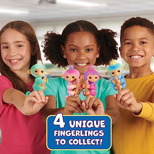 New WowWee Fingerlings Interactive Baby Monkey Charli (Purple, 2023 Edition) - Kidsy