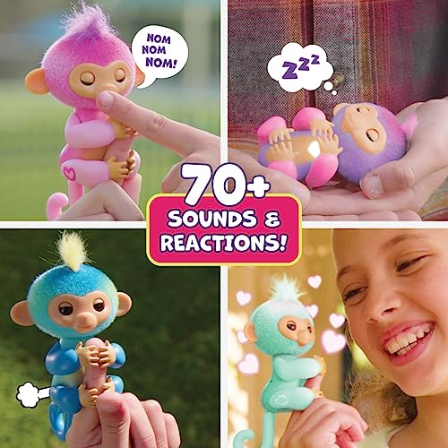 New WowWee Fingerlings Interactive Baby Monkey Charli (Purple, 2023 Edition) - Kidsy