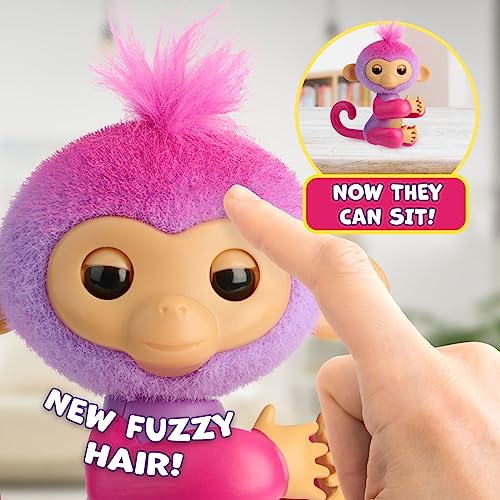 New WowWee Fingerlings Interactive Baby Monkey Charli (Purple, 2023 Edition) - Kidsy