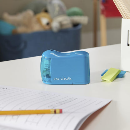 New X - ACTO Buzz Battery Pencil Sharpener (Blue) - Kidsy