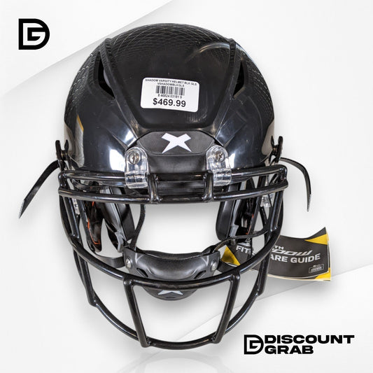 New Xenith Shadow Varsity Helmet Black Gloss, Large - Kidsy