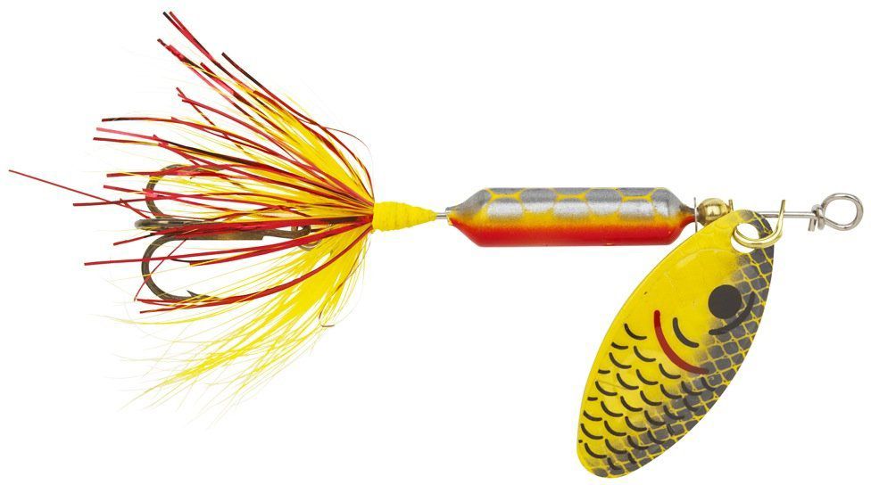 New Yakima Bait Worden's Original Rooster Tail Spinners, Yellow True Life Minnow - Kidsy