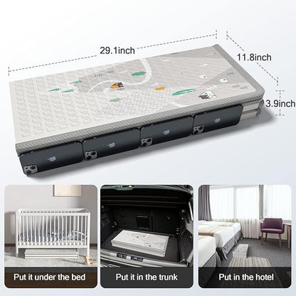 New ZEEBABA Foldable Baby Play Mat (59"x59") - Kidsy