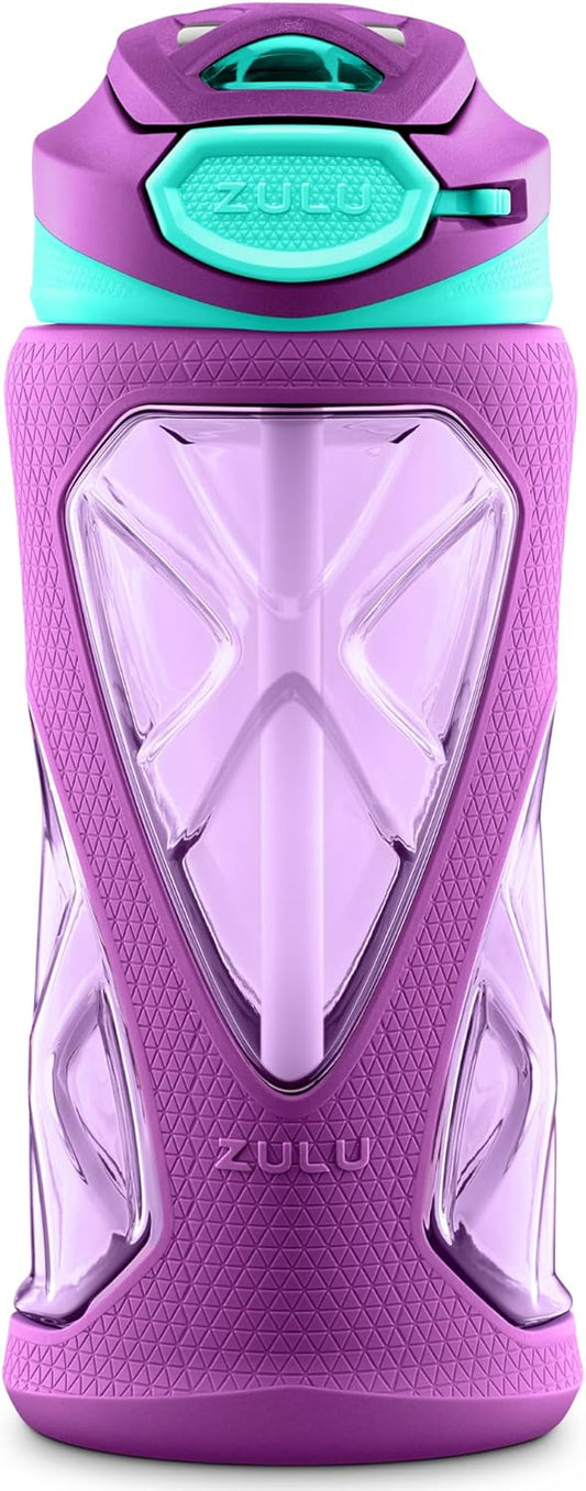 New Zulu Torque 16 Ounce Kids Water Bottle (Purple) - Kidsy