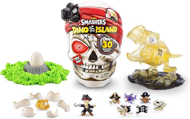 New ZURU Smashers Dino Island T - Rex Skull Playset (30+ Surprises) - Kidsy