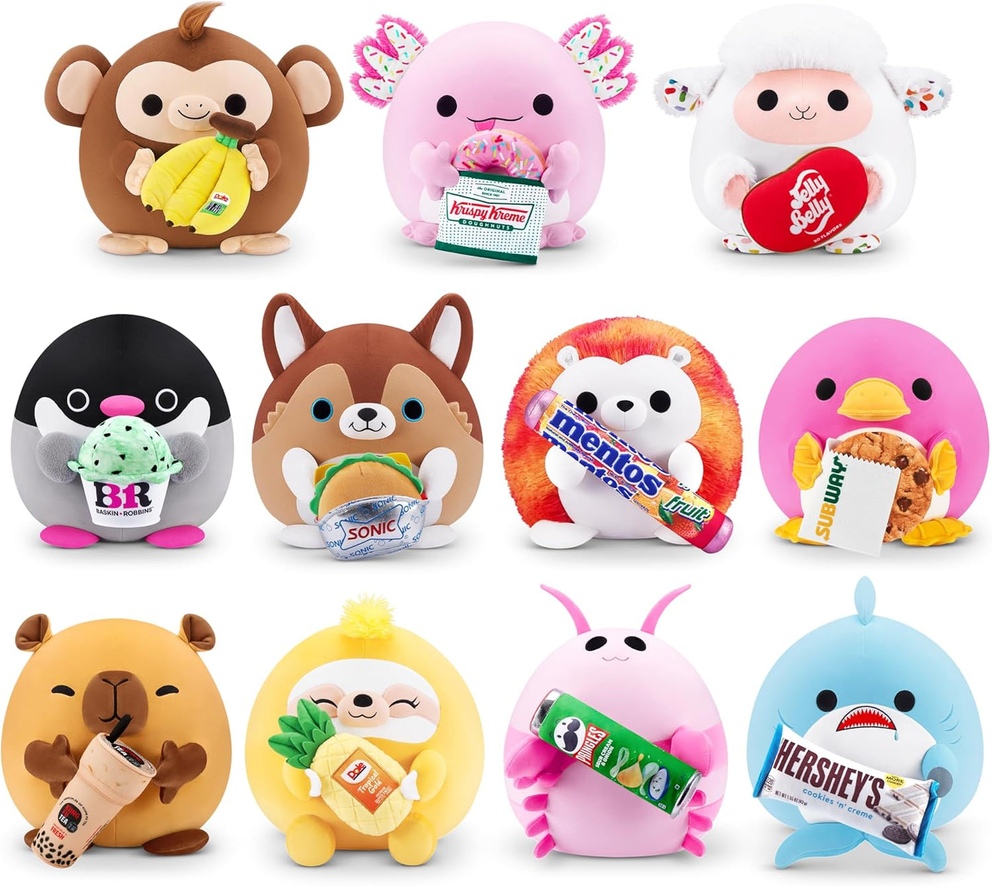 New ZURU Snackles Series 2 Plush 16 - Inch (Dole Pineapple Sloth) - Kidsy