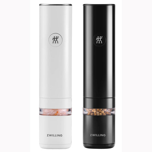 New ZWILLING Enfinigy 2 - pc Electric Salt/Pepper Mill Set (Black/White) - Kidsy
