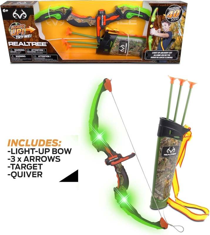 NKOK RealTree Light - Up Archery Set - Ages 6+ (Green) - Kidsy