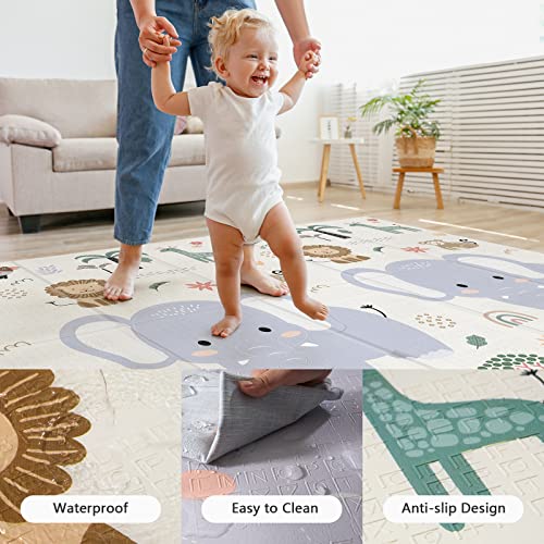 Noonkty 79x71 Foldable Baby Play Mat (Elephant) - Kidsy