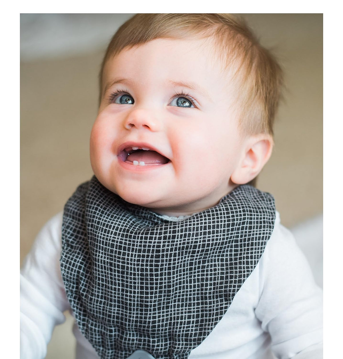 Nuby Baby Bibs 3 Pc Muslin Bibs Reversible 100% Natural Cotton Tee - Kidsy